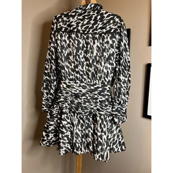 Anthropologie Maeve Semele Leopard Mini Dress